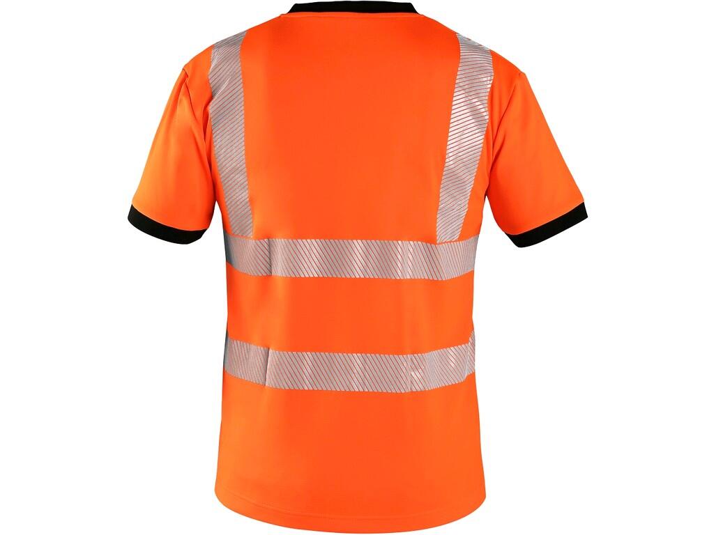 Tričko CXS RIPON, výstražné, pánské, oranžovo - černé, vel. M